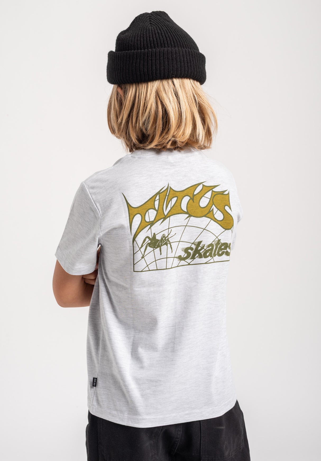 TITUS Heritage Classic Kids T-Shirt lightheathergrey – Rückenansicht