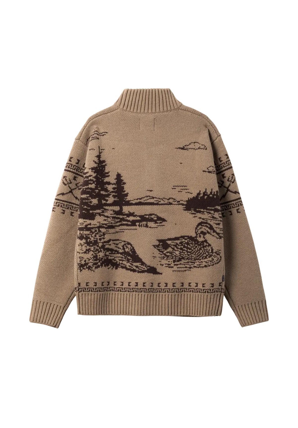 Dark Seas Old Timer Strickjacke timberwolf – Detailansicht 2