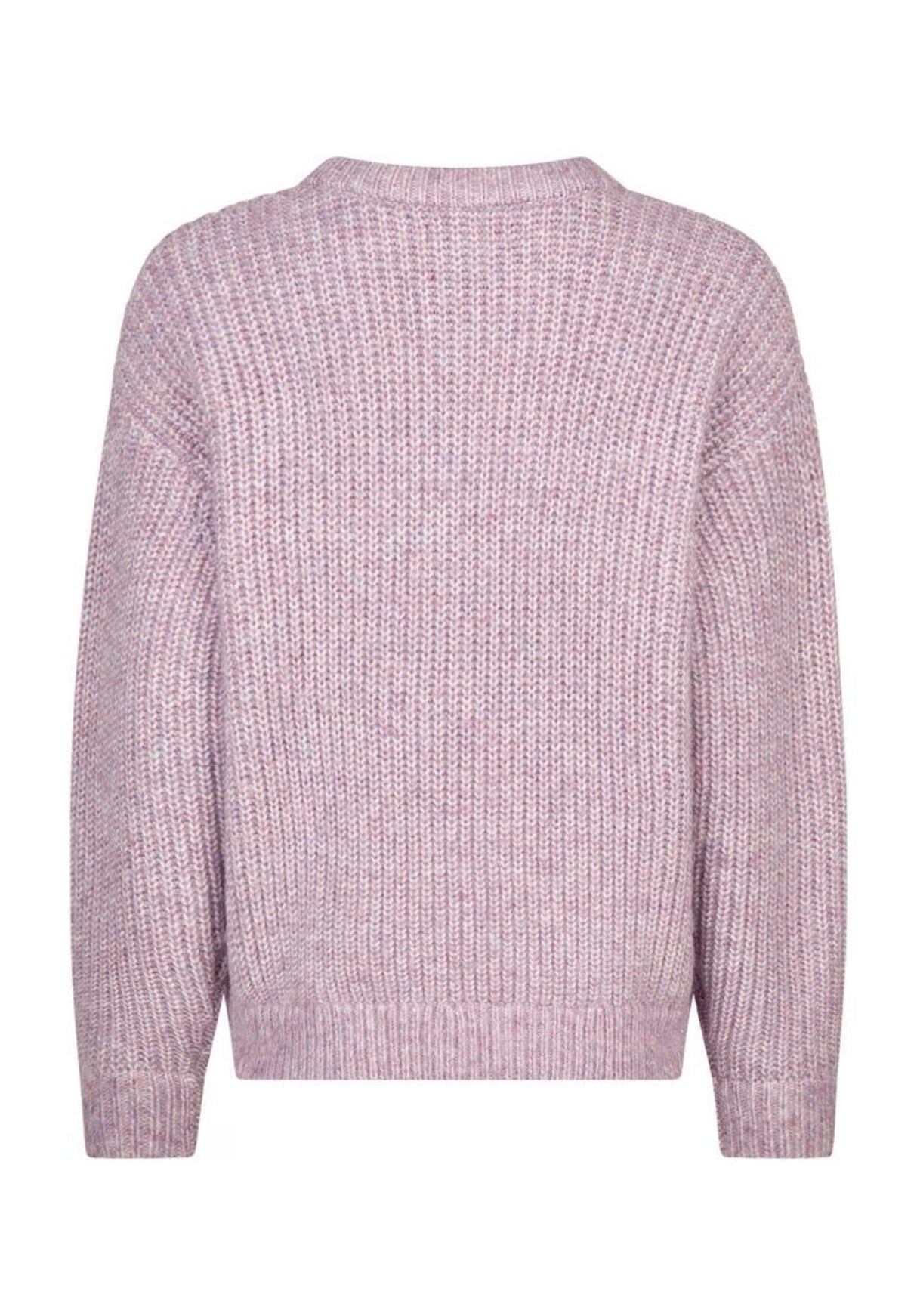 iriedaily Hairiette Knit Strickpullover lilamelange – Rückenansicht