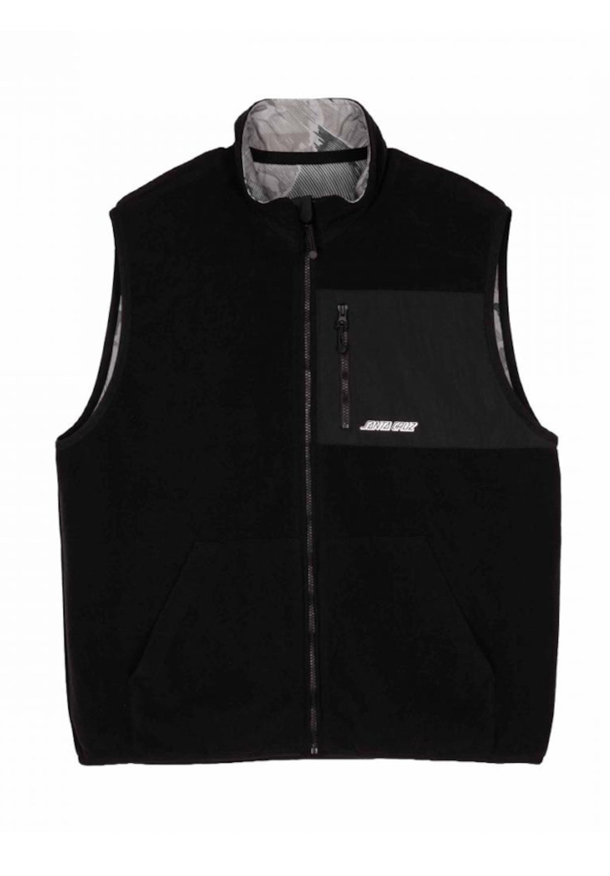 Santa-Cruz Cache Reversible Weste woodcutcamo-black – Detailansicht 1