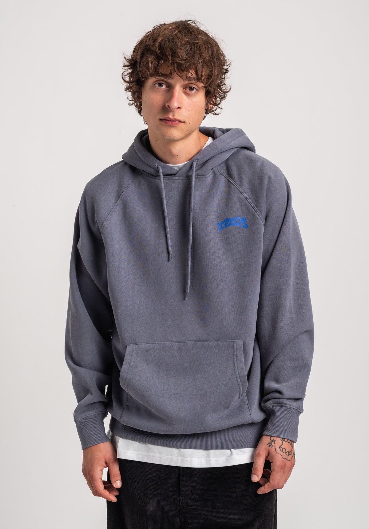 TITUS Zoya Hoodie greybluefaded – Rückenansicht