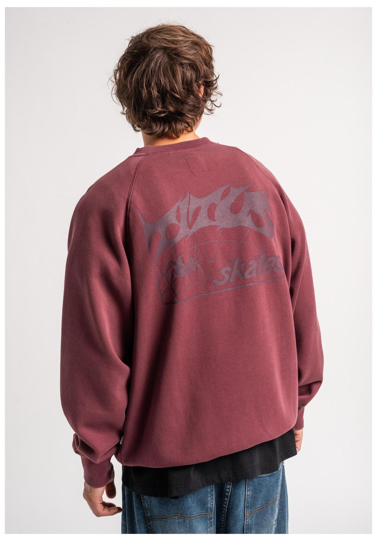 TITUS Heritage Clean Sweatshirt berryfaded – Rückenansicht