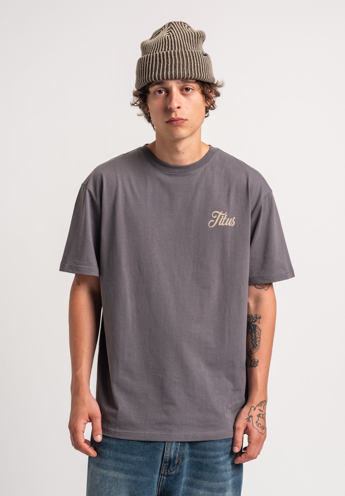 TITUS Nika T-Shirt greyblue – Rückenansicht