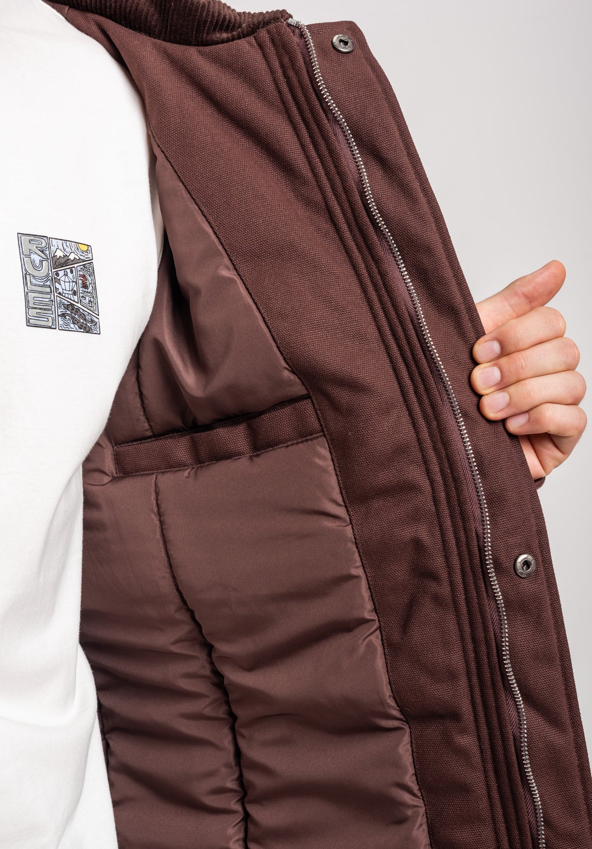 Rules Solae Winterjacke chocolatefudge – Unteransicht