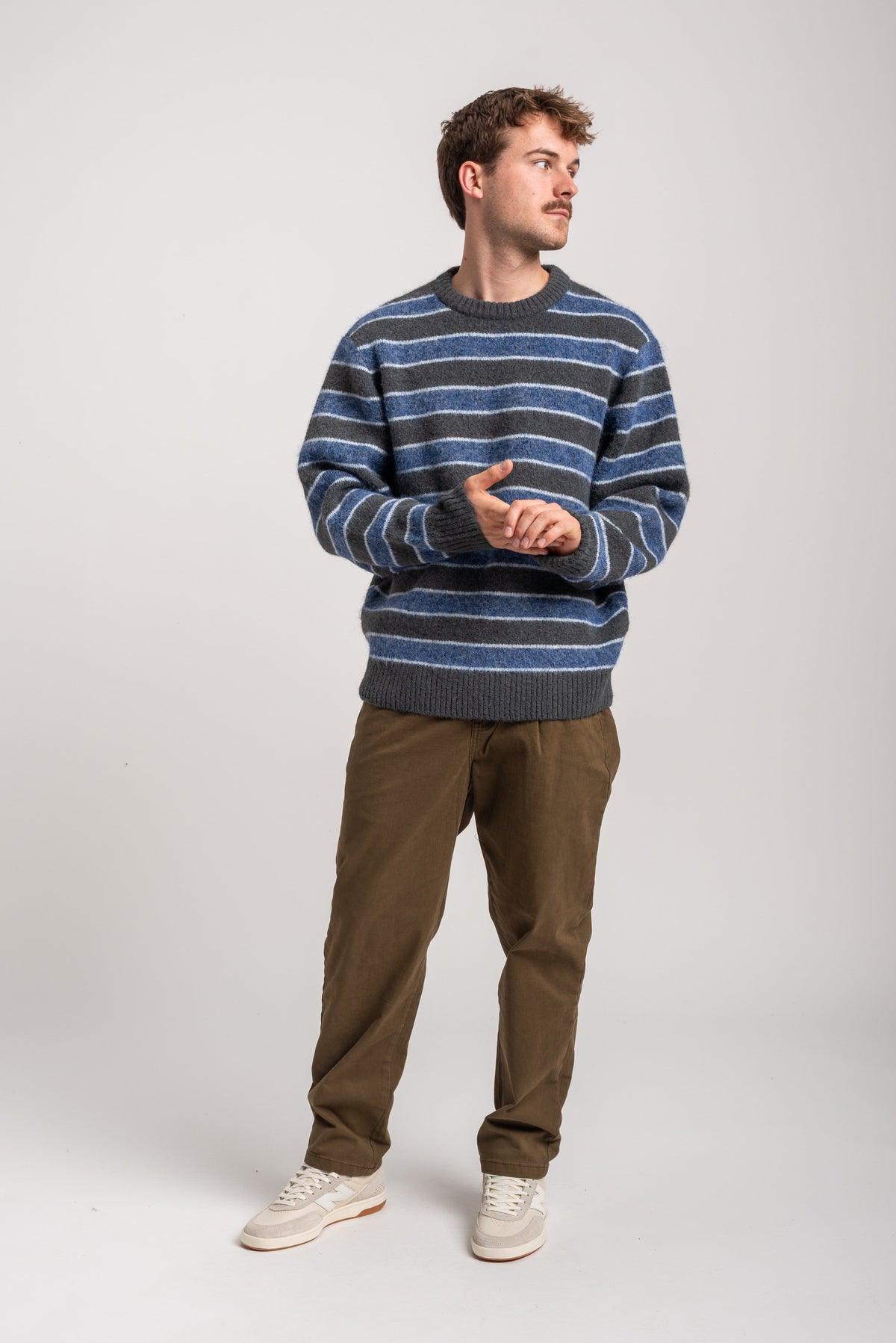 Rules Lirel Strickpullover Thunder-coldblue – Rückenansicht