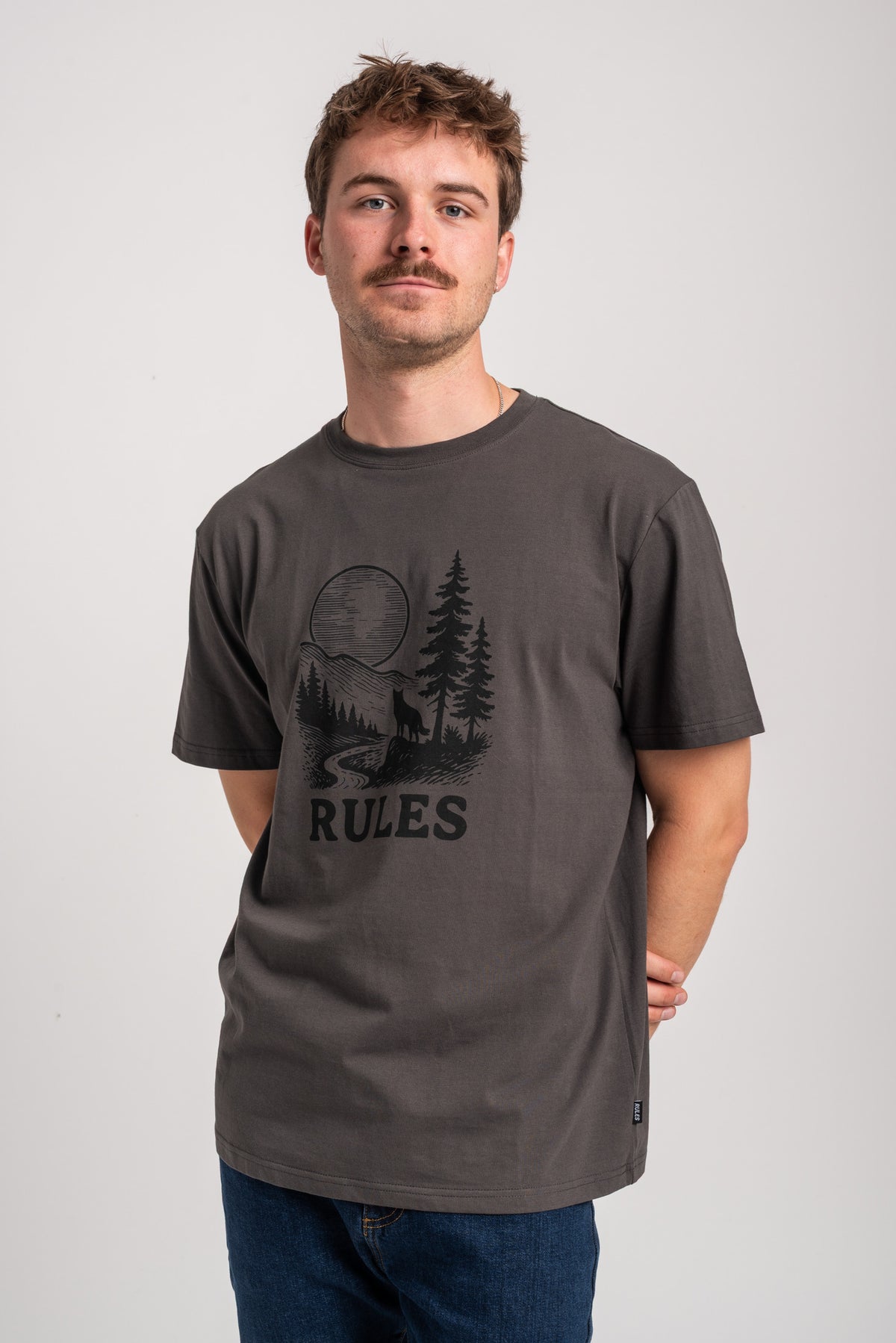 Rules Jonel T-Shirt leadgrey – Detailansicht 1