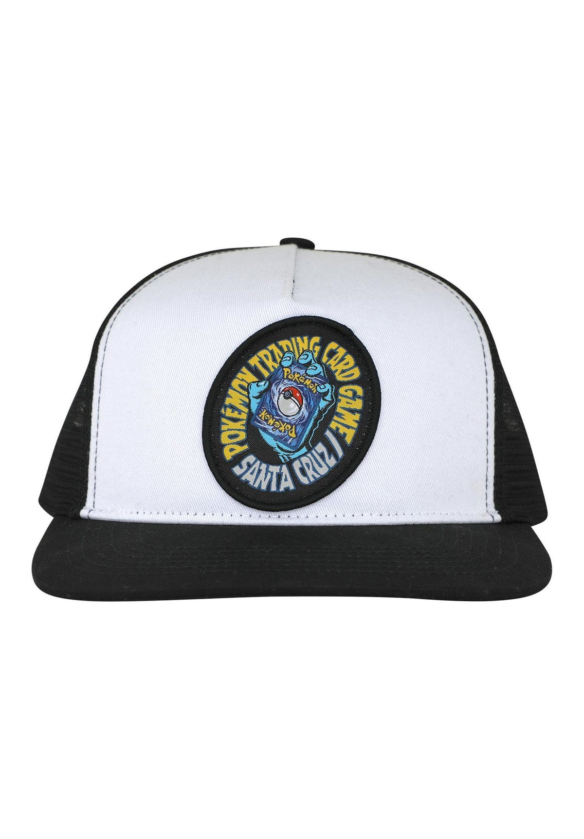 Santa-Cruz Pokémon TCG Hand Youth Mesh Trucker Snapback Cap white-black – Rückenansicht