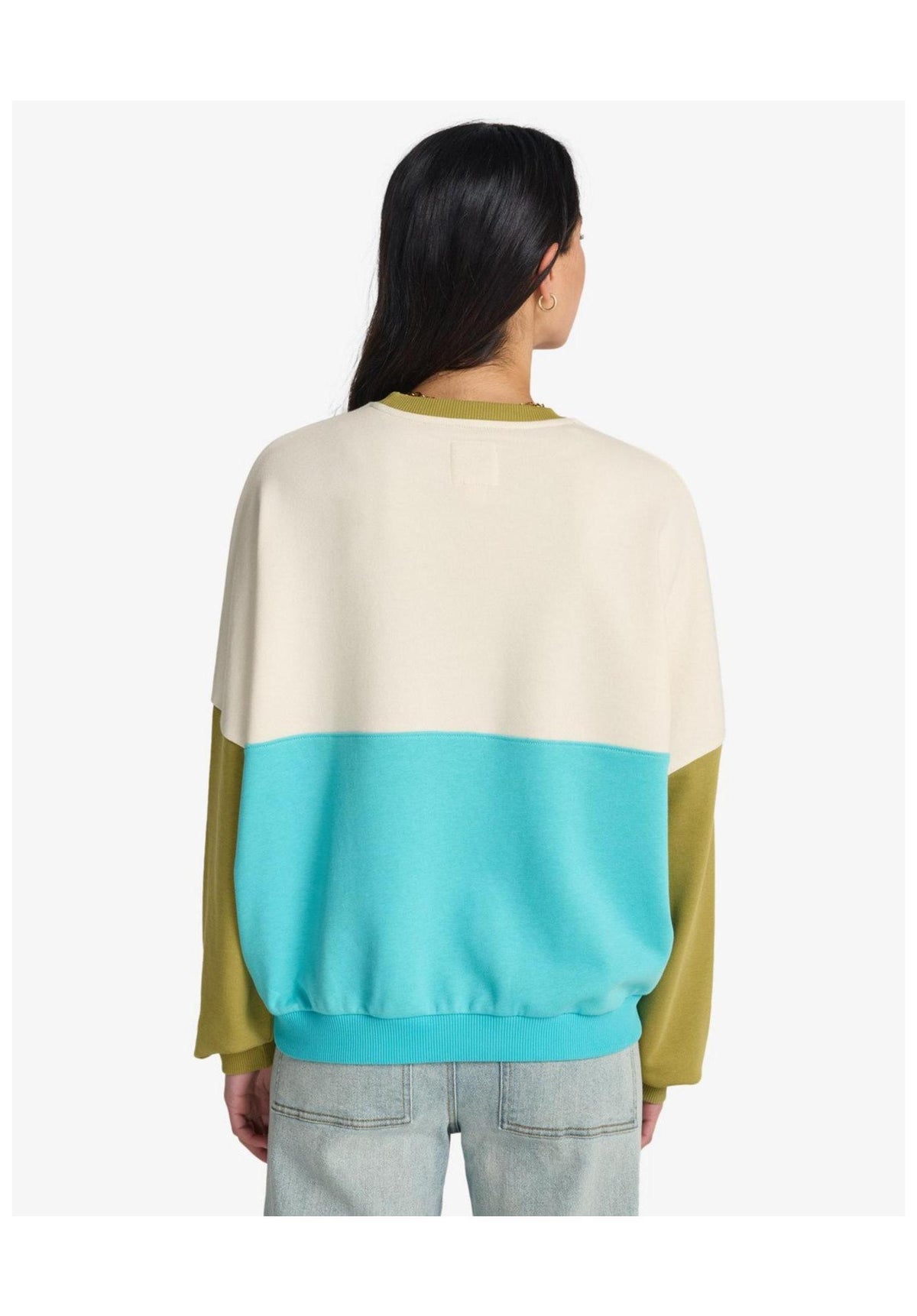 Billabong Jump Around Block Sweatshirt cedargreen – Rückenansicht