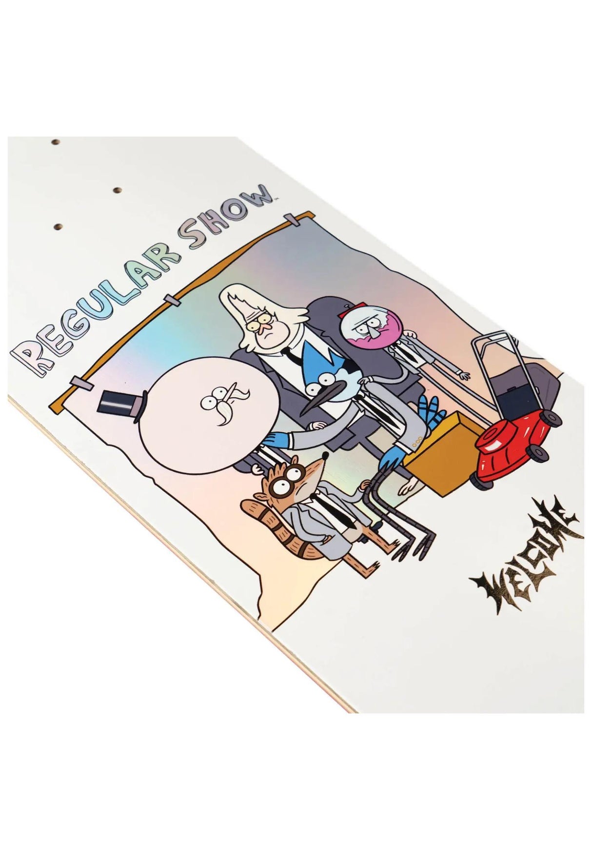 X Regular Show Group Portrait on Popsicle white - prism foil Closeup1