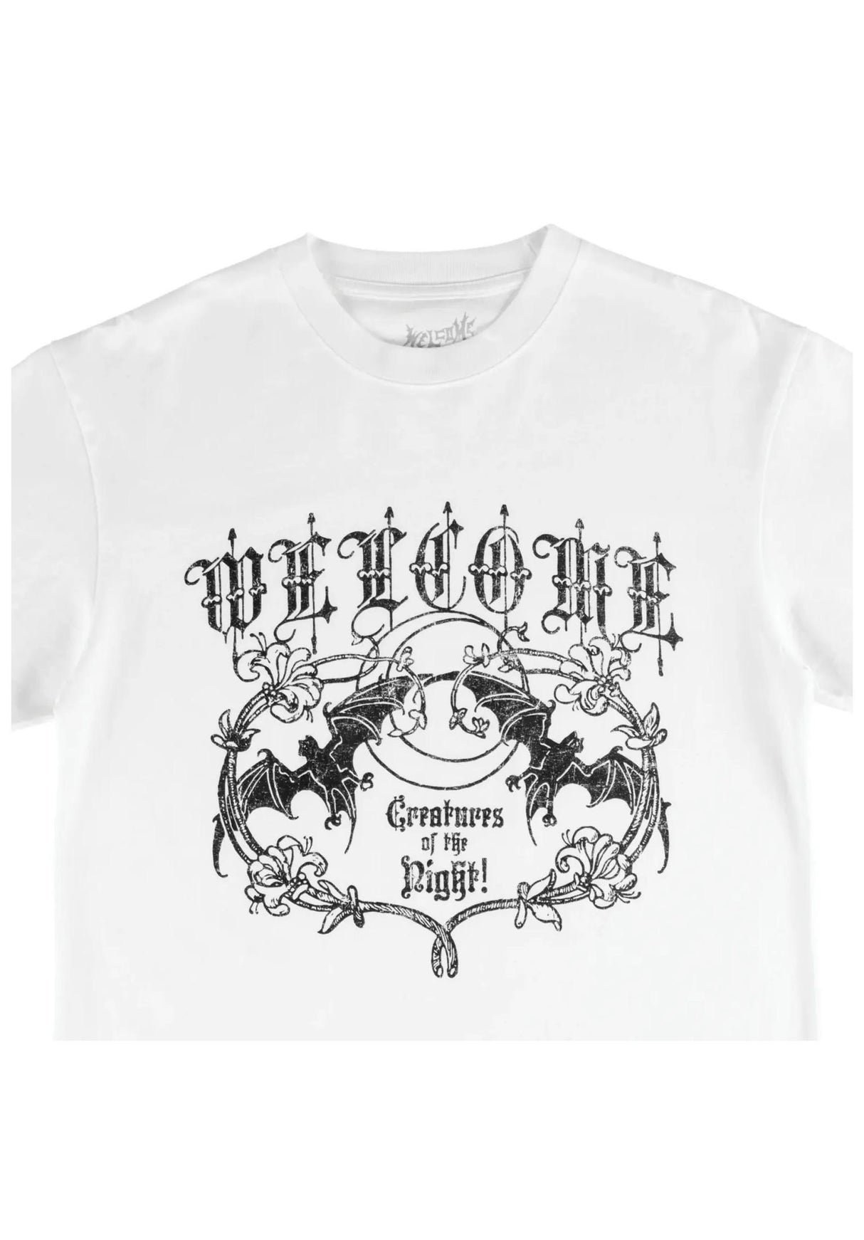Night Creature Boxy Garment-Dyed Enzyme-Washed white Rueckenansicht