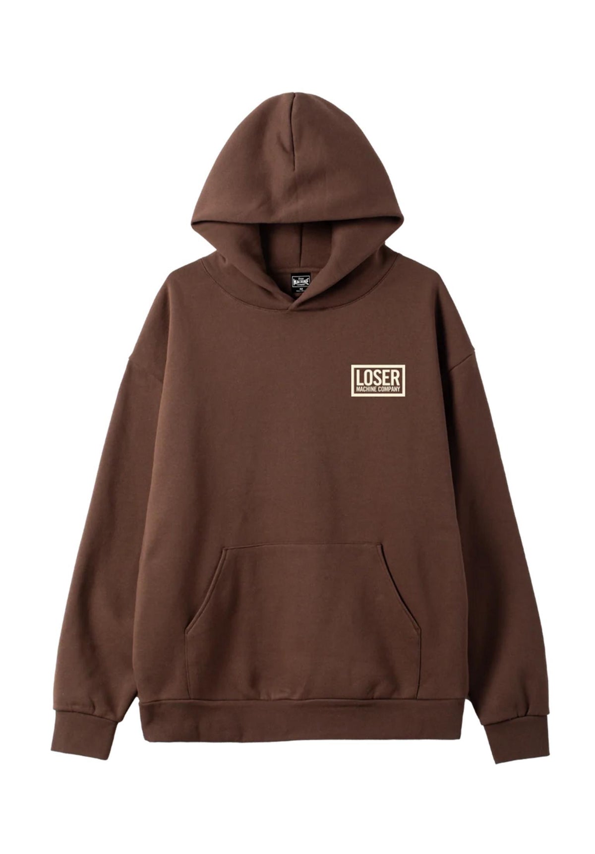 Loser-Machine Loser Box '09 Heavyweight Hoodie brown – Rückenansicht