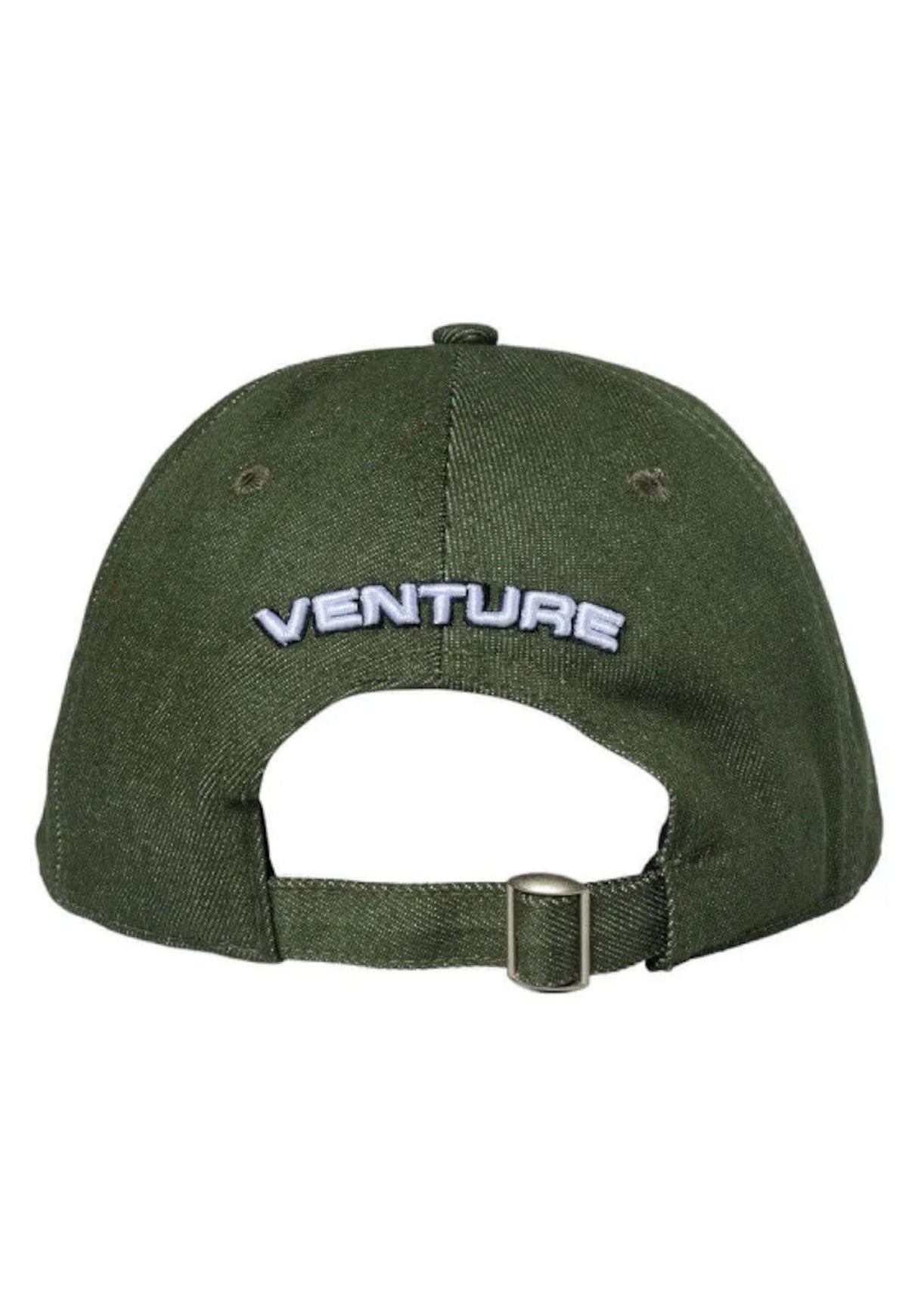 Venture Retro V 6-Panel Low Denim Unstructured Snapback Cap olive-denim – Rückenansicht