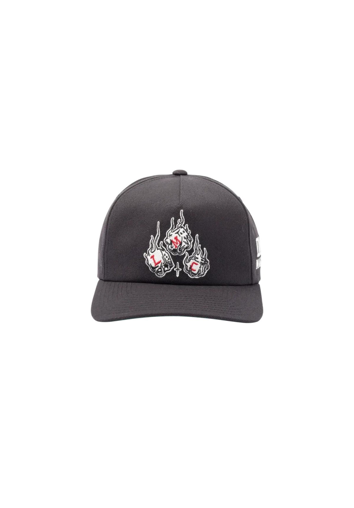 Loser-Machine x DICE 5-Panel High Profile Wool Snapback Cap black – Seitenansicht