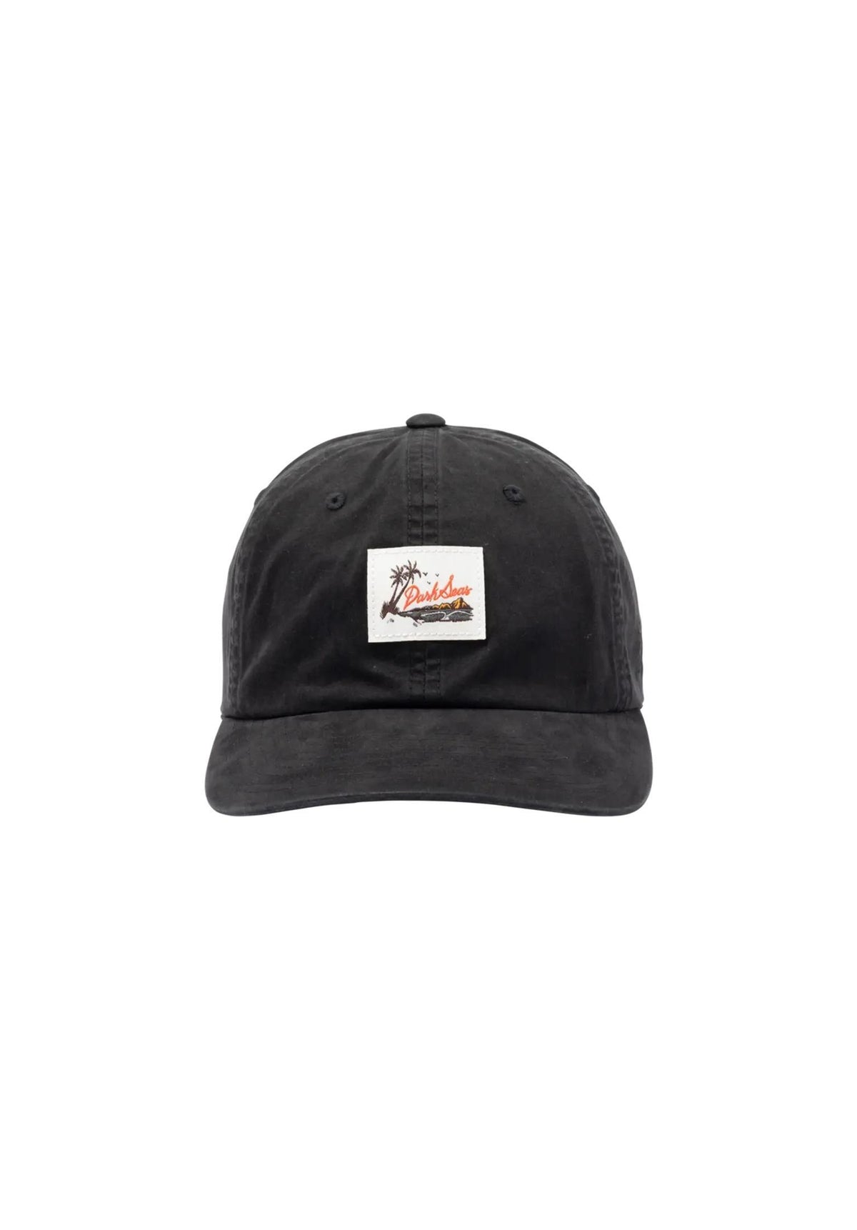 Dark Seas Palomar 6-Panel Washed Twill Unstructured Cap black – Detailansicht 2