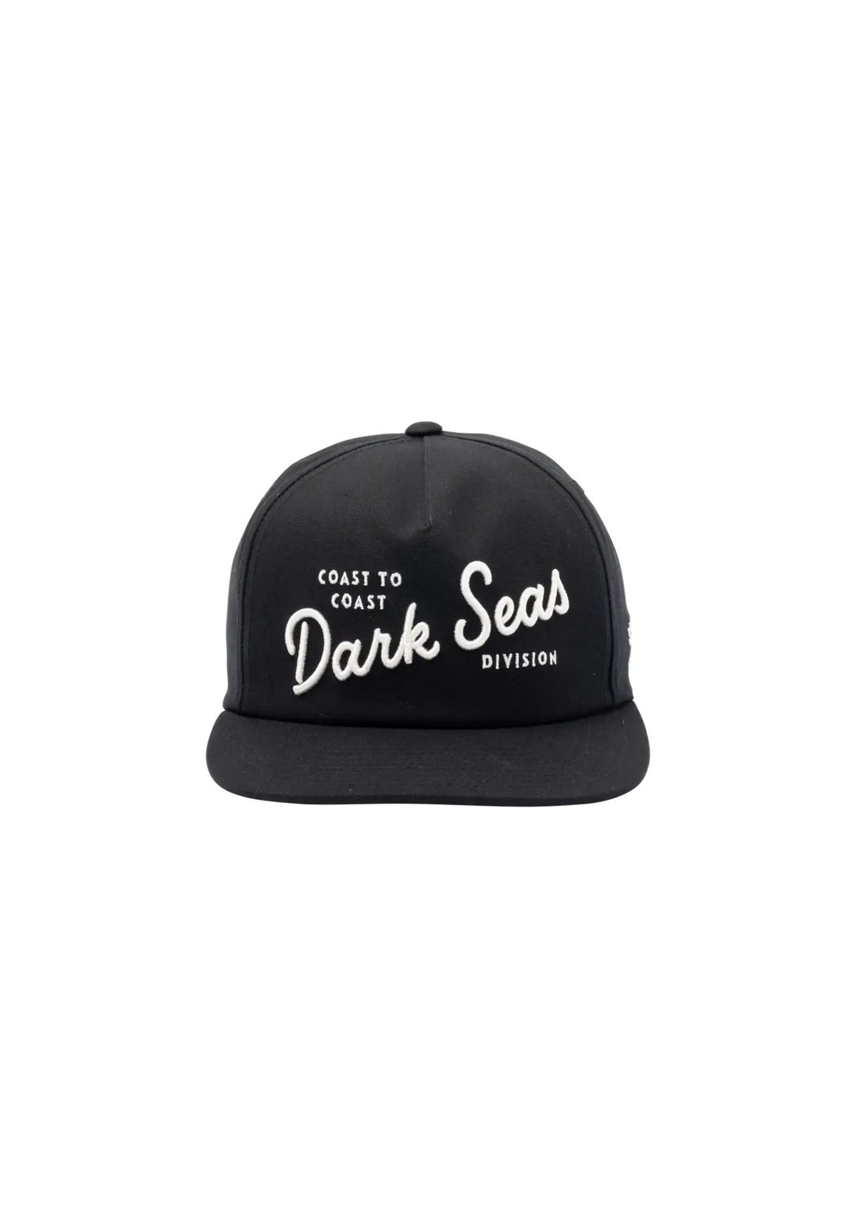 Dark Seas Clinch 5-Panel Canvas Unstructured Strapback Cap black – Detailansicht 2