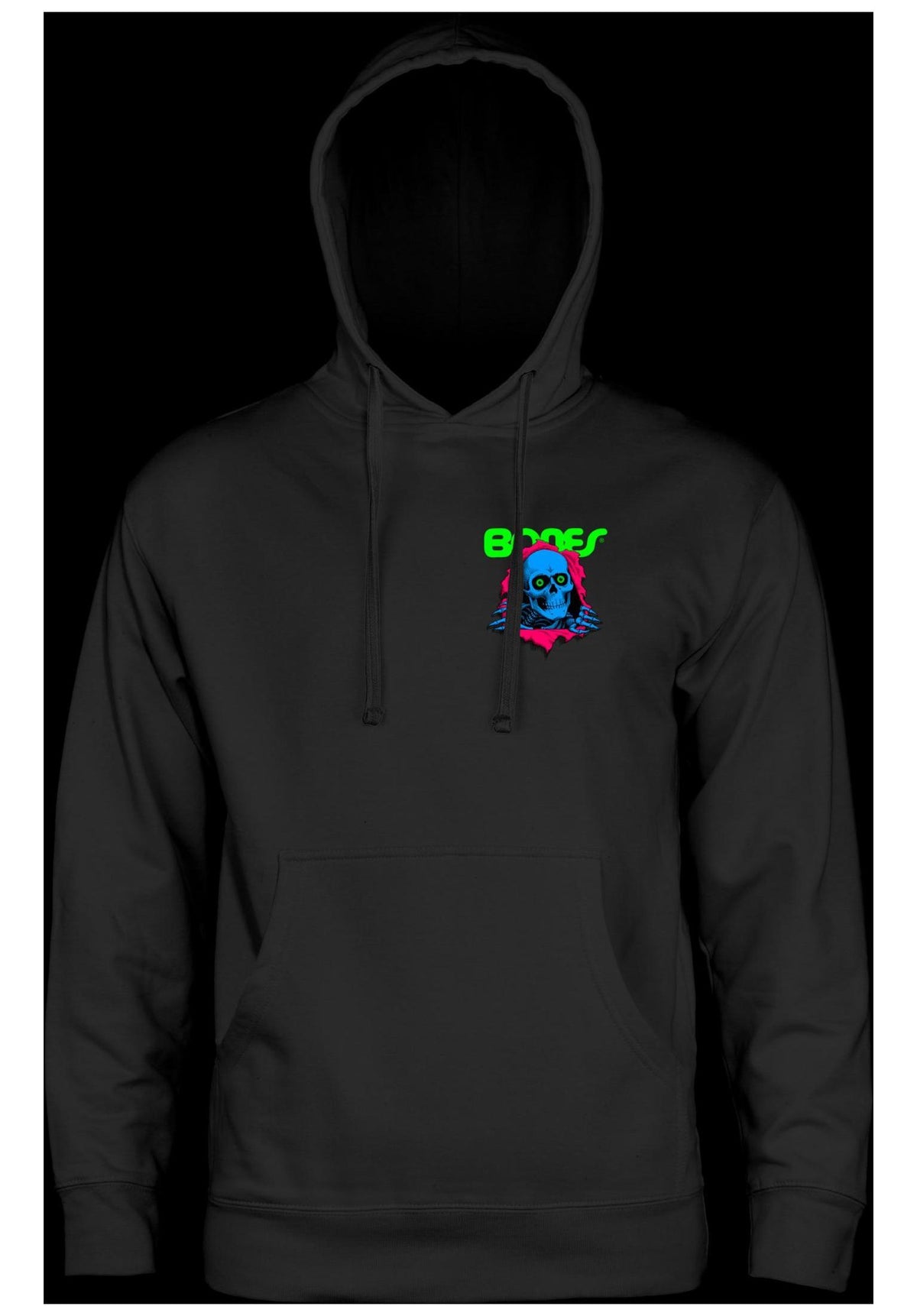 Powell-Peralta Ripper Mid Weigth Hoodie black – Rückenansicht