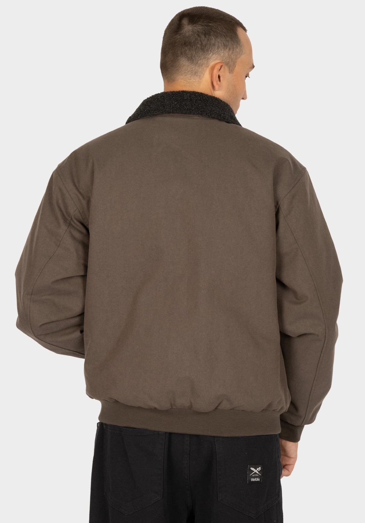 iriedaily Dock36 Blouson Winterjacke black-olive – Detailansicht 1