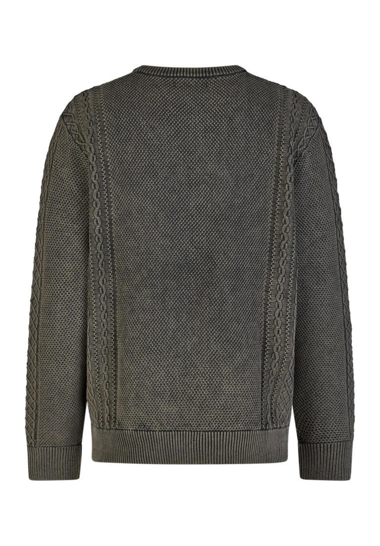 iriedaily Vintage Structure Strickpullover blackwash – Rückenansicht
