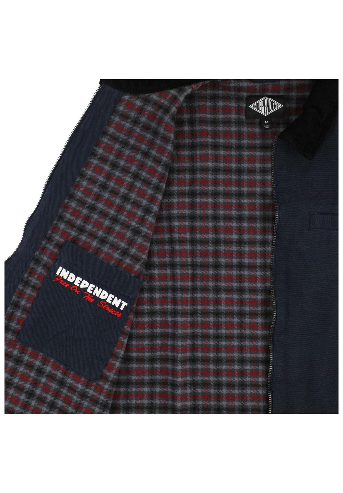 Independent Free On The Streets Work Jacket Übergangsjacke navy – Rückenansicht