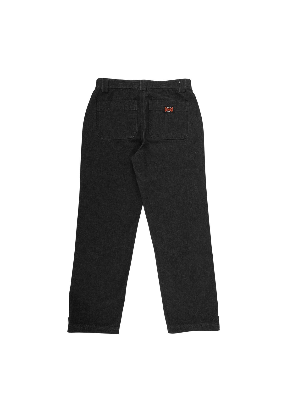 Independent Built To Grind Double Knee Jeans washedblack-denim – Rückenansicht
