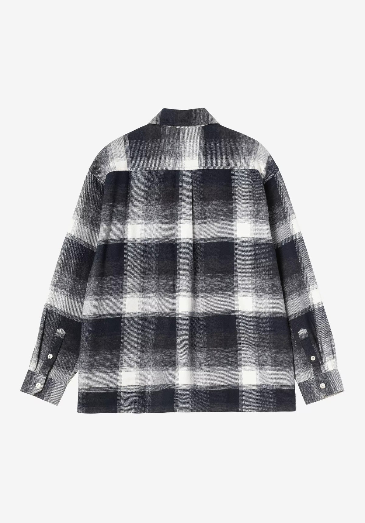 Carhartt WIP Esterson Hemd-Langarm estersoncheck-darknavy – Rückenansicht