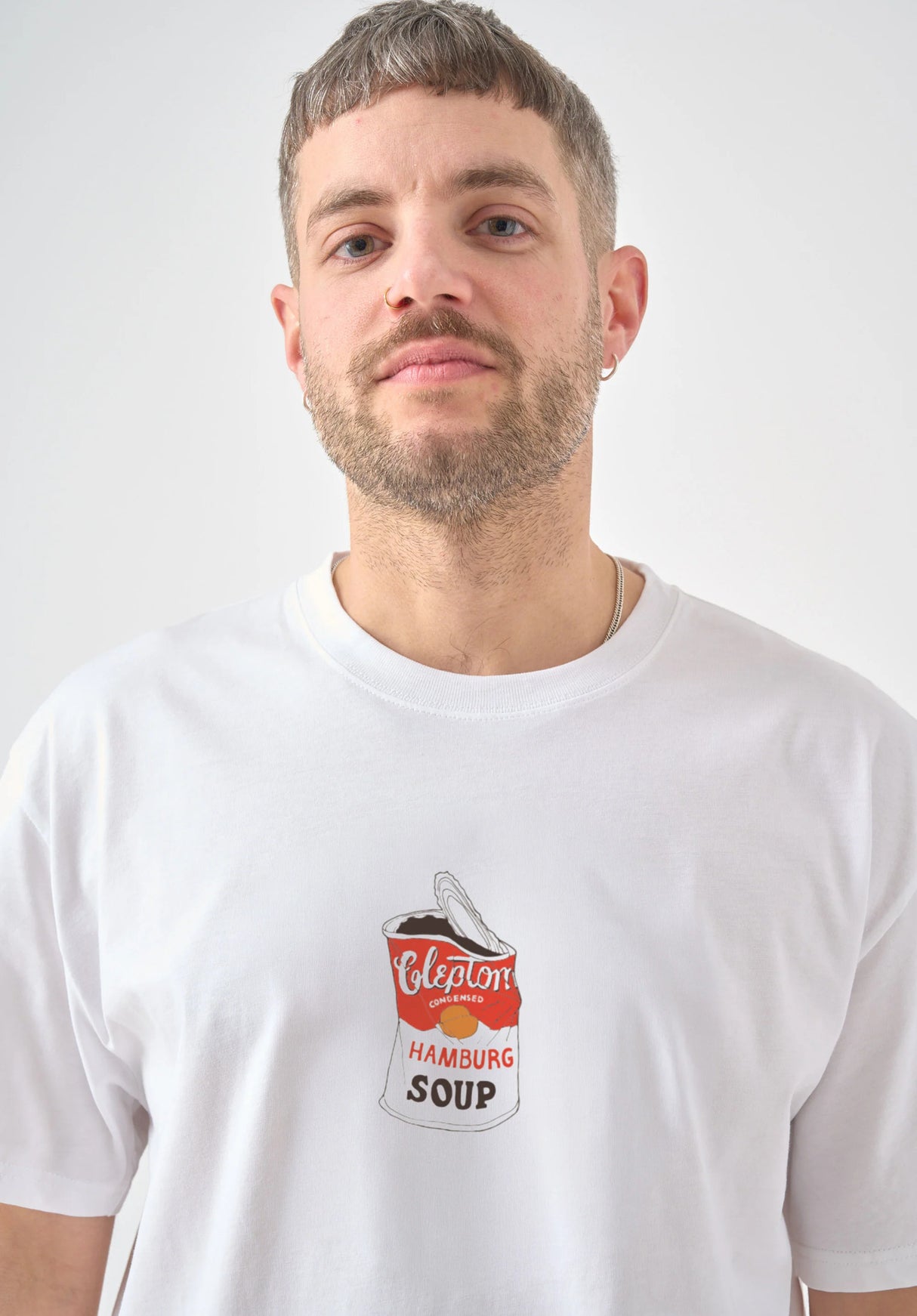 Cleptomanicx Hamburg Soup T-Shirt white – Rückenansicht