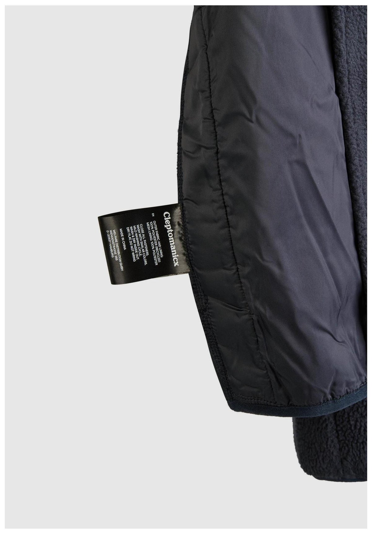 Cleptomanicx Flaneur Sweatshirt bluegraphite – Detailansicht 1