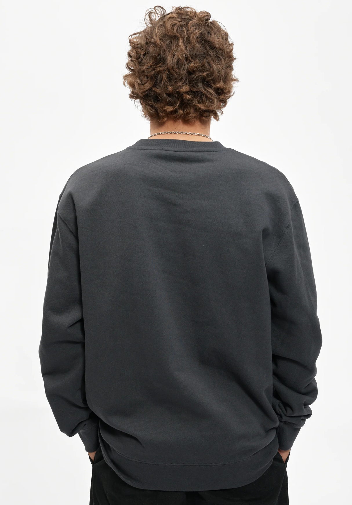 Cleptomanicx Hamburg Soup Sweatshirt bluegraphite – Rückenansicht