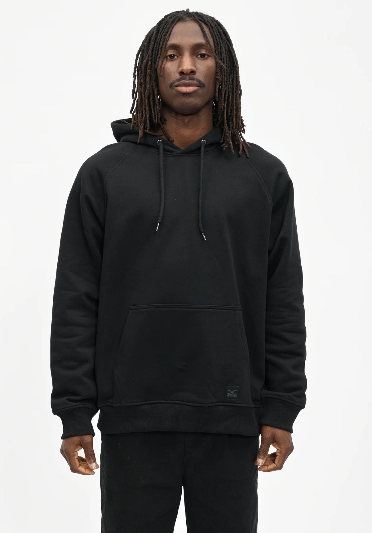 Cleptomanicx Mask Hoodie black – Detailansicht 2