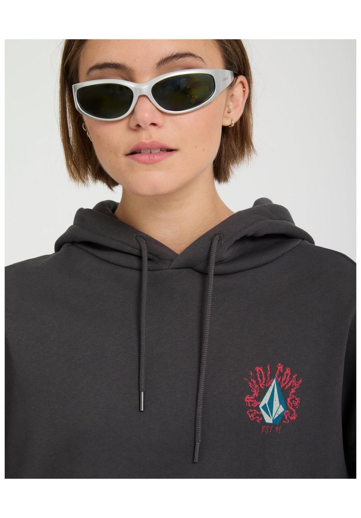 Volcom Radical Daze Up Hoodie black – Detailansicht 1