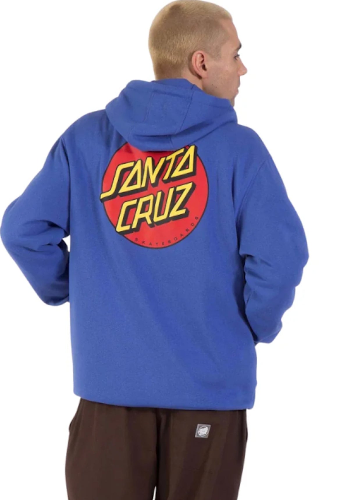 Santa-Cruz Classic Dot Chest Hood Hoodie sapphire – Rückenansicht