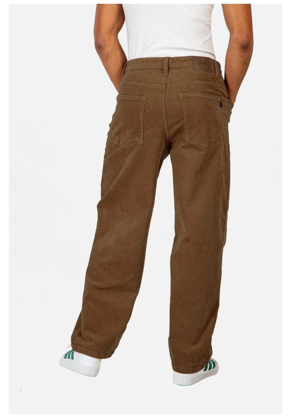 Reell Baggy Jeans chocolatebrown-cord – Rückenansicht