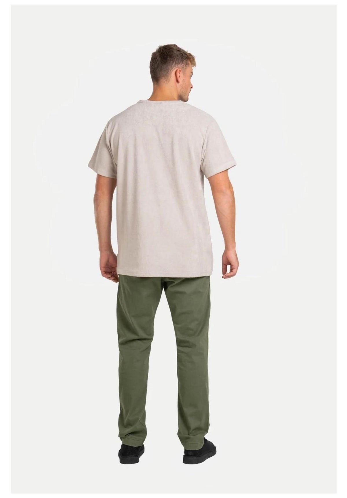 Reell Reflex Loose Chino Chino- / Stoffhose olivesquare-cord – Rückenansicht