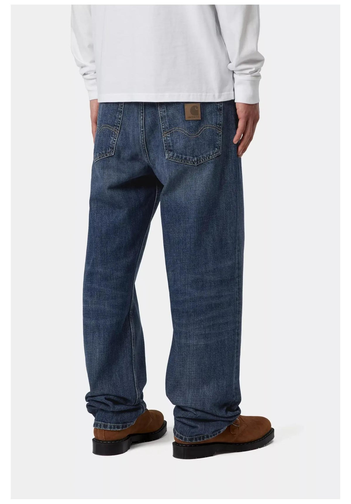 Carhartt WIP Marlow (Edgewood) Jeans bluedarkusedwash – Rückenansicht
