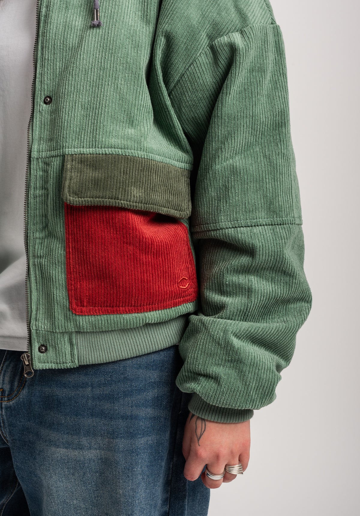 TITUS Meja Winterjacke petrol – Detailansicht 2