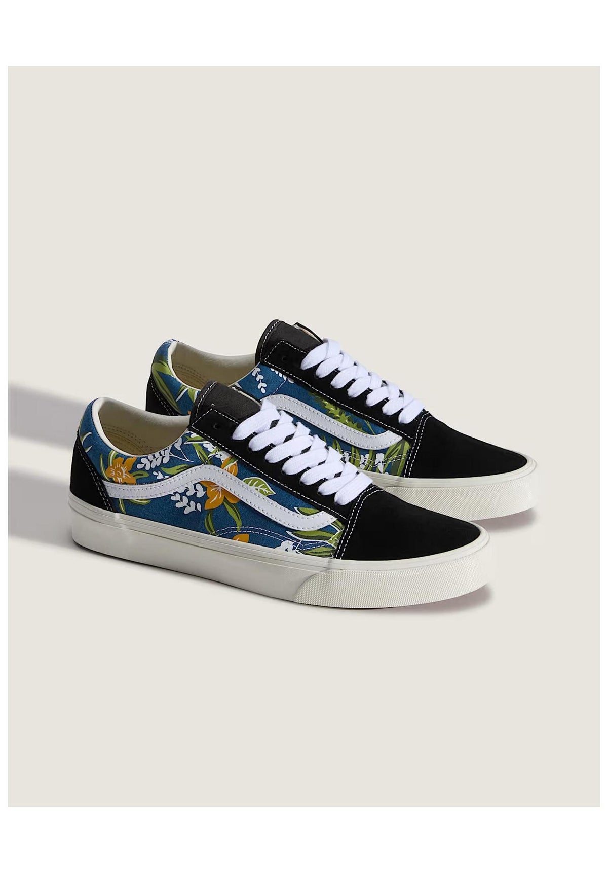 Vans Old Skool Schuhe Jungs floral-navy – Rückenansicht