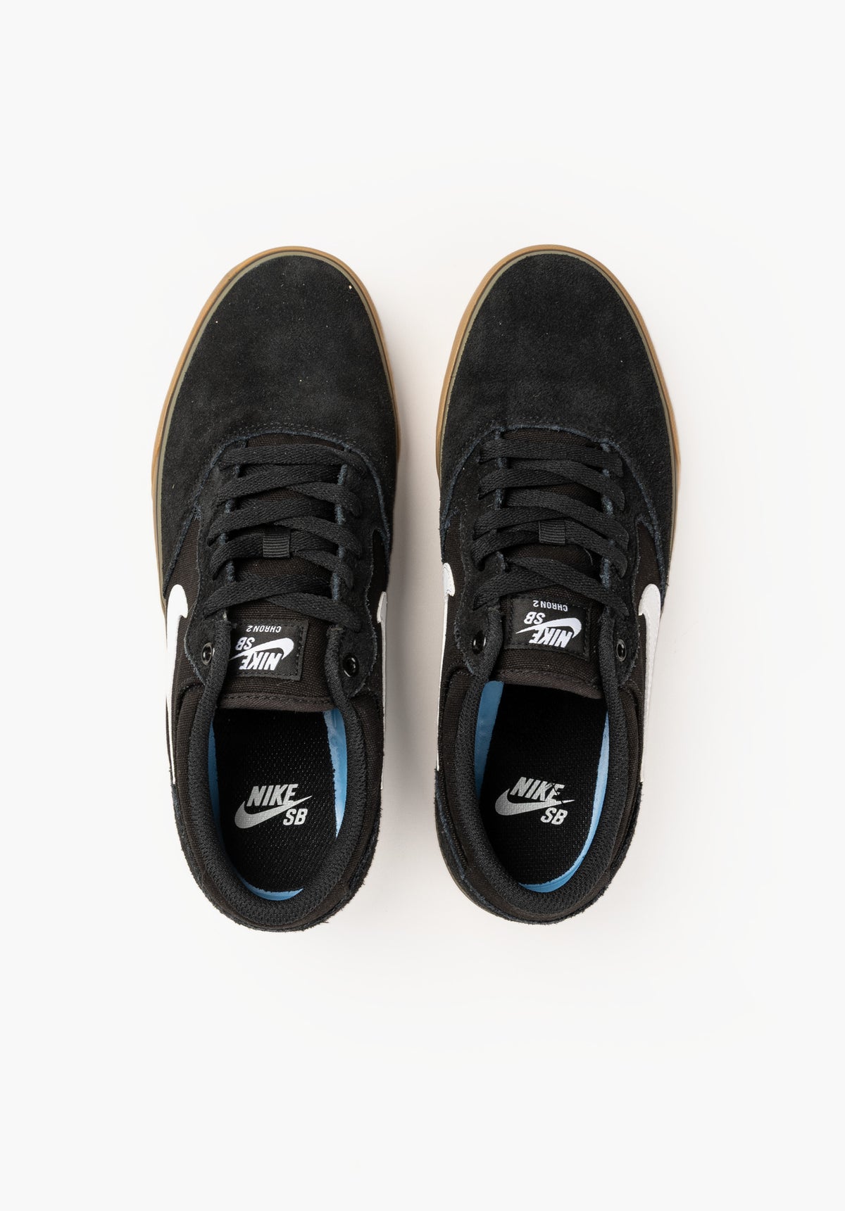 Nike SB Chron 2 Schuhe Jungs black-white-gum – Detailansicht 2