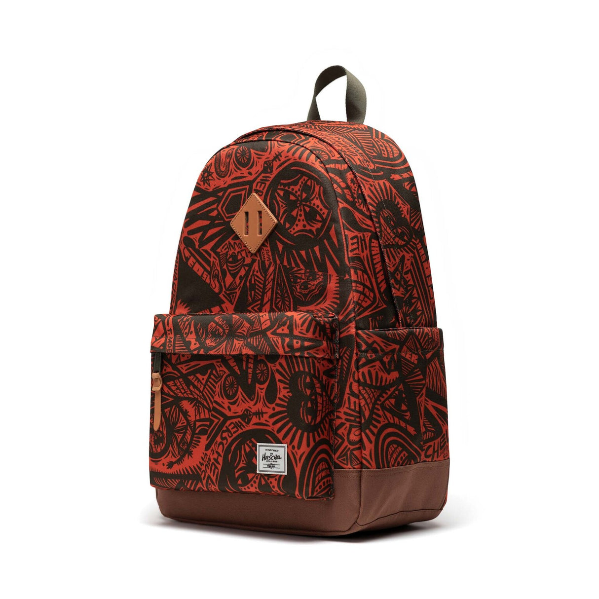 Thomas Campbell Heritage Backpack TC forest night-saddle brown Seitenansicht