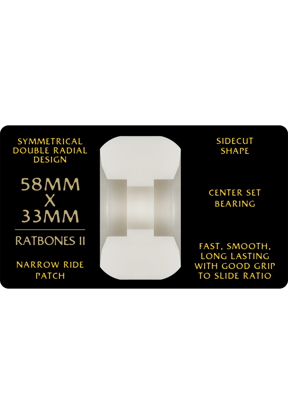 Dragons 95A RB2 Symmetrical Narrow Ride offwhite Rueckenansicht