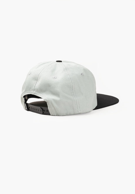 Web Snapback Unstructured Low stone-black Rueckenansicht
