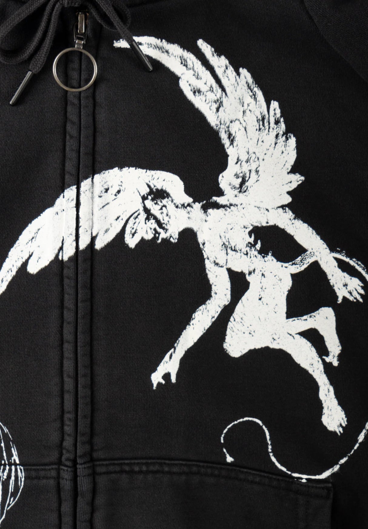 Duality Cropped Pigment-Dyed black Rueckenansicht