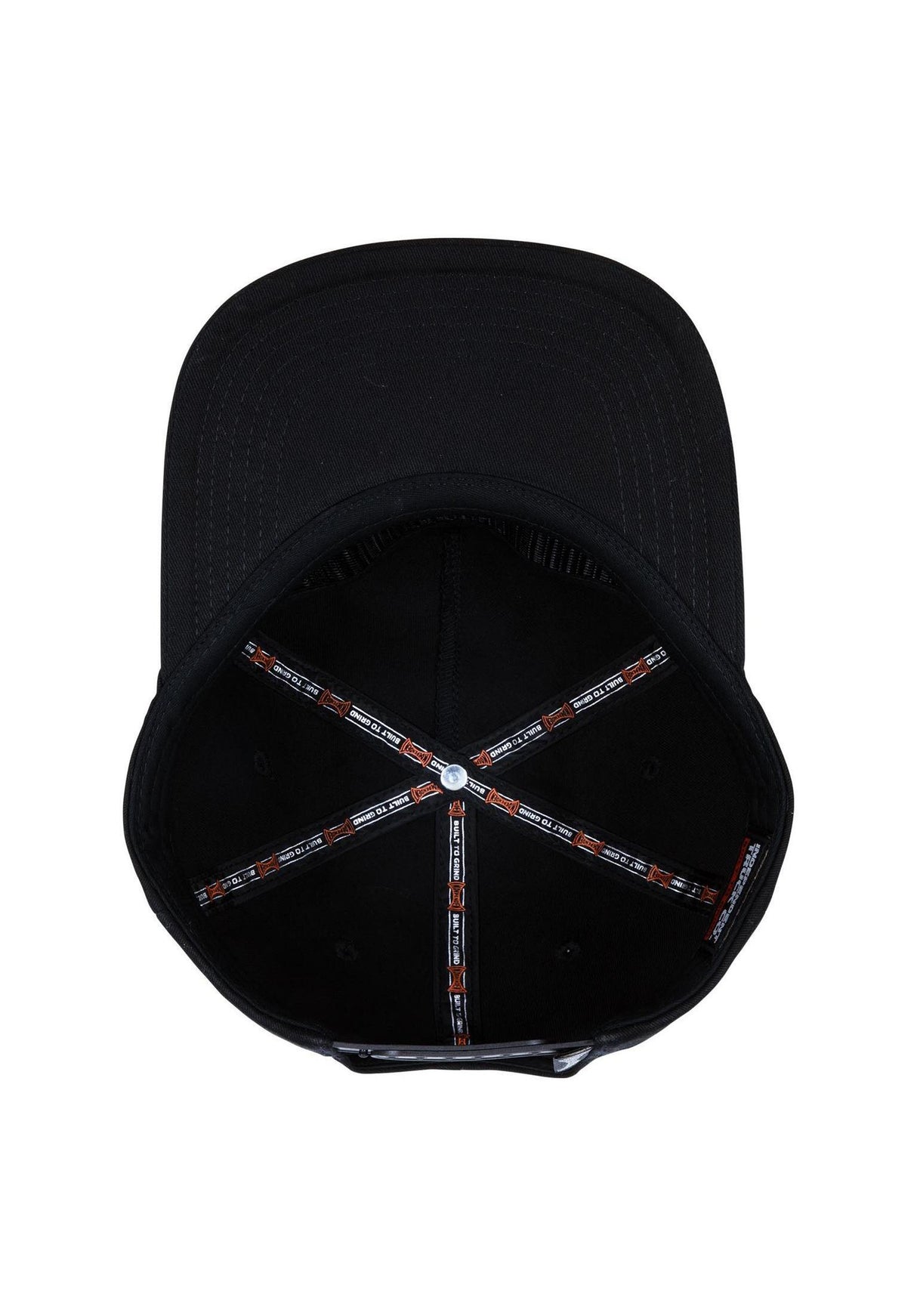 Built To Grind 5-Panel Snapback Unstructured black Closeup2