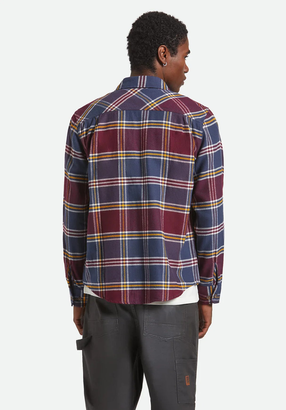 Bowery Flannel moodindigo-port-saffron Rueckenansicht