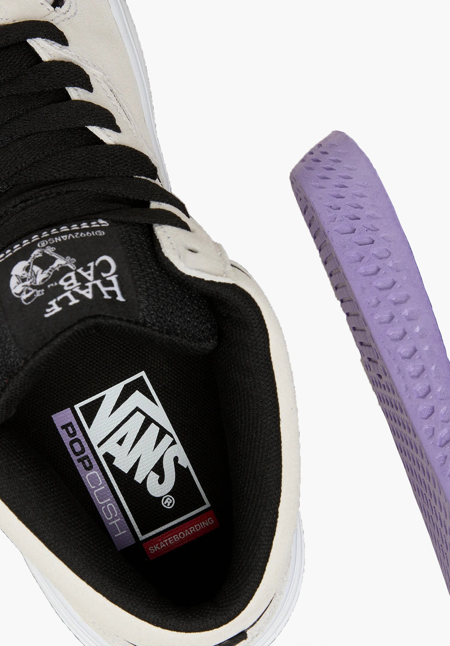 Skate Half Cab WaffleCup white-black Closeup2 Zoom Image