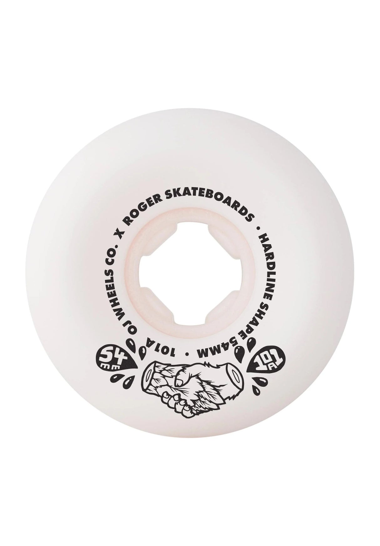 Rojers Elite Hardline 101A white Rueckenansicht