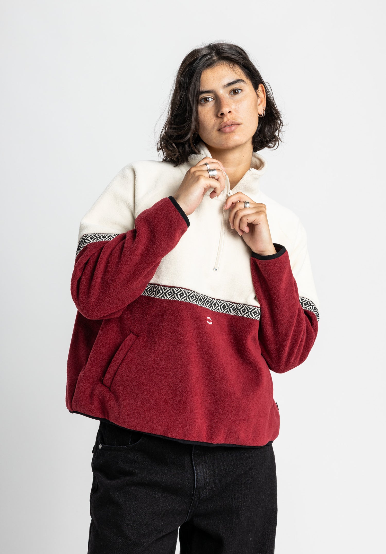 Jalma offwhite-darkcherry Vorderansicht Zoom Image