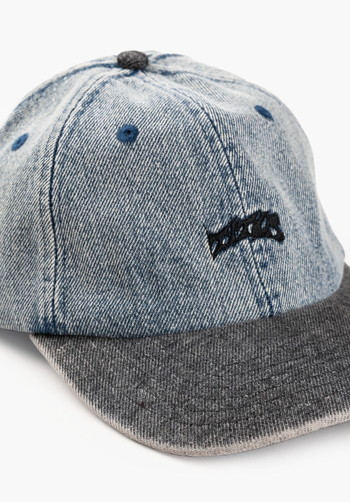 TITUS Classic Logo Dad Cap icegreydenim-black Closeup1