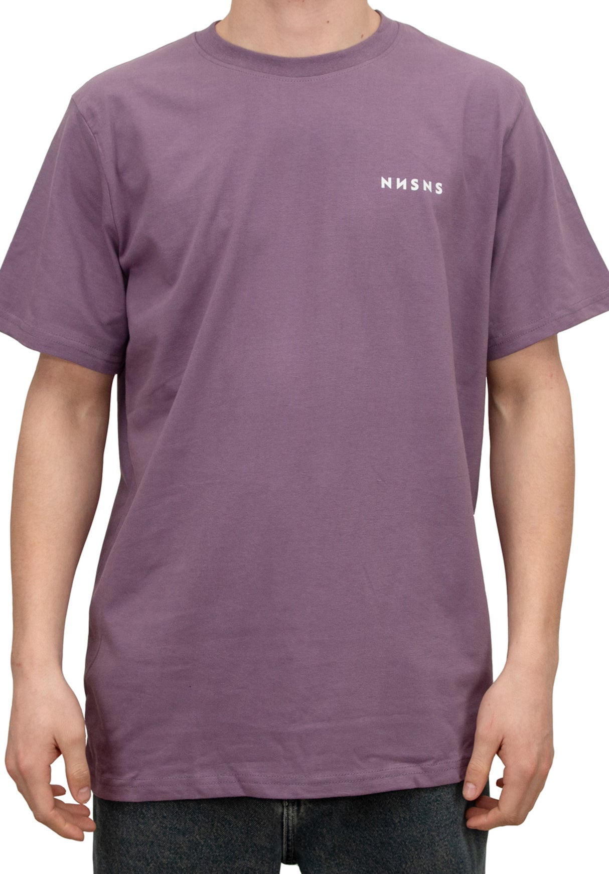 Head Logo aubergine Rueckenansicht