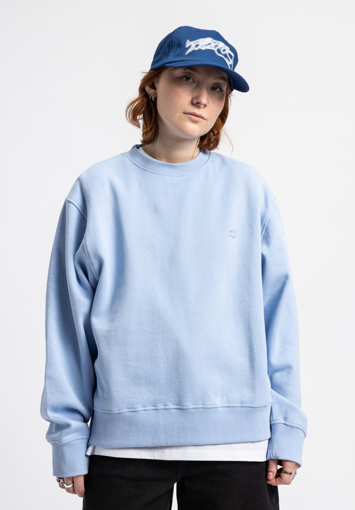 W HXGN Crew heavenblue Rueckenansicht