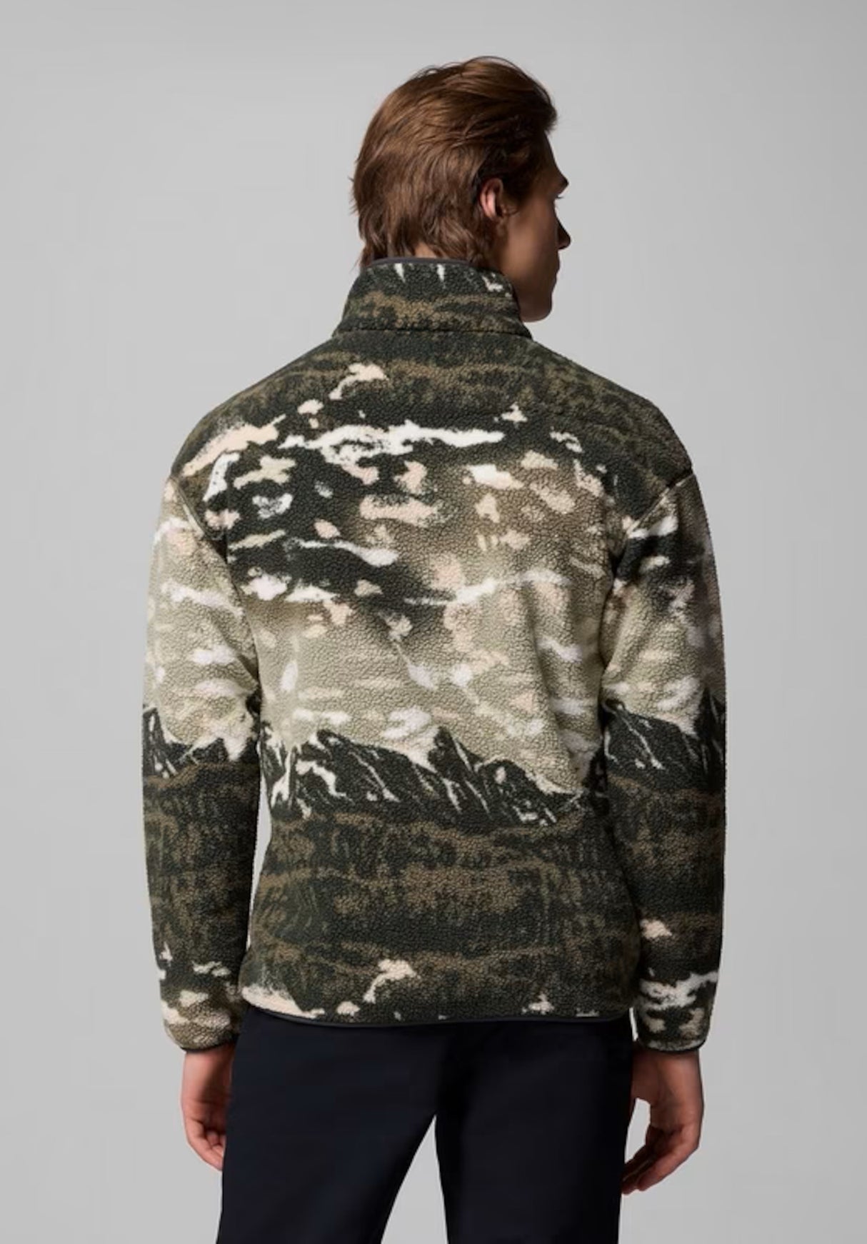 Helvetia II Printed Half Snap Fleece safari-sisters Rueckenansicht